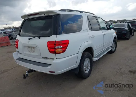 2002 Toyota Sequoia Limited V8 z USA, uszkodzony, nr VIN 5TDBT48A52S107775